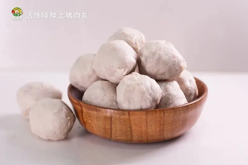 活性纯种土猪猪肉丸